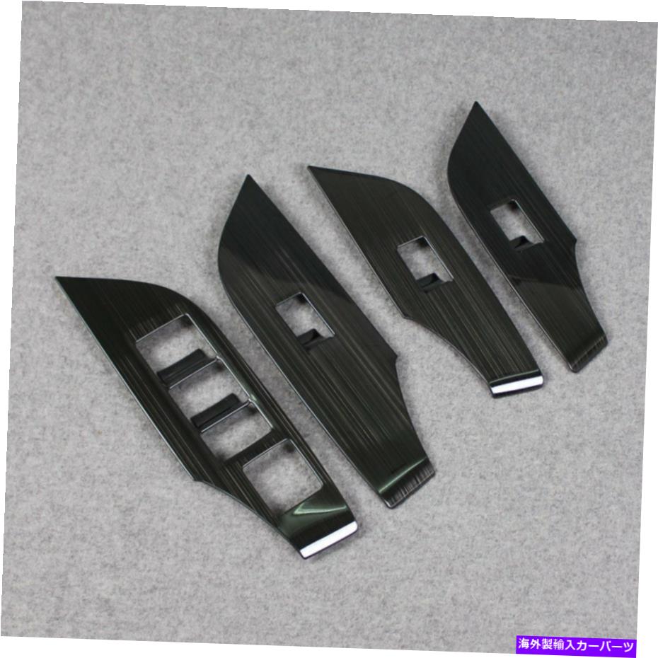 trim panel トヨタRAV4 2019 2020 2020 2021 2022ウィンドウスイッチコンソールパネルトリムブラックに適しています Fit For Toyota RAV4 2019 2020 2021 2022 Window Switch Console Panel Trims Black【並行輸入品】