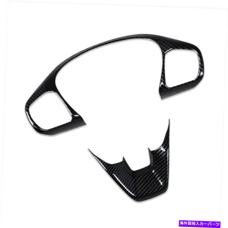 trim panel FORD 2021 2022 BRONCO SPORT WHEER STEARENG TRIMパネルカバートリムカーボン Fits Ford 2021 2022 Bronco Sport Wheel Steering Trim Panel Cover Trims Carbon【並行輸入品】