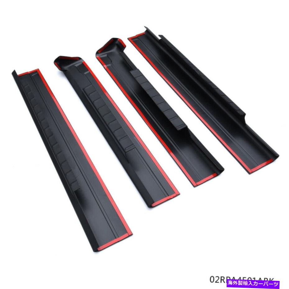 trim panel 2001年から2006年のシルバラード/ GMCシエラブラックロッカーパネルガードカバートリムに適しています Fit For 2001-2006 Silverado/ GMC Sierra Black Rocker Panel Guard Cover Trim【並行輸入品】