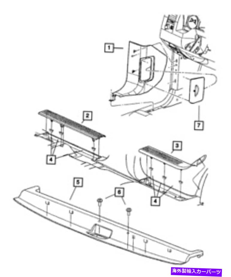 trim panel 本物のMopar Cowl Side Trimパネル左5HM93BD1AE Genuine Mopar Cowl Side Trim Panel Left 5HM93BD1AE【並行輸入品】