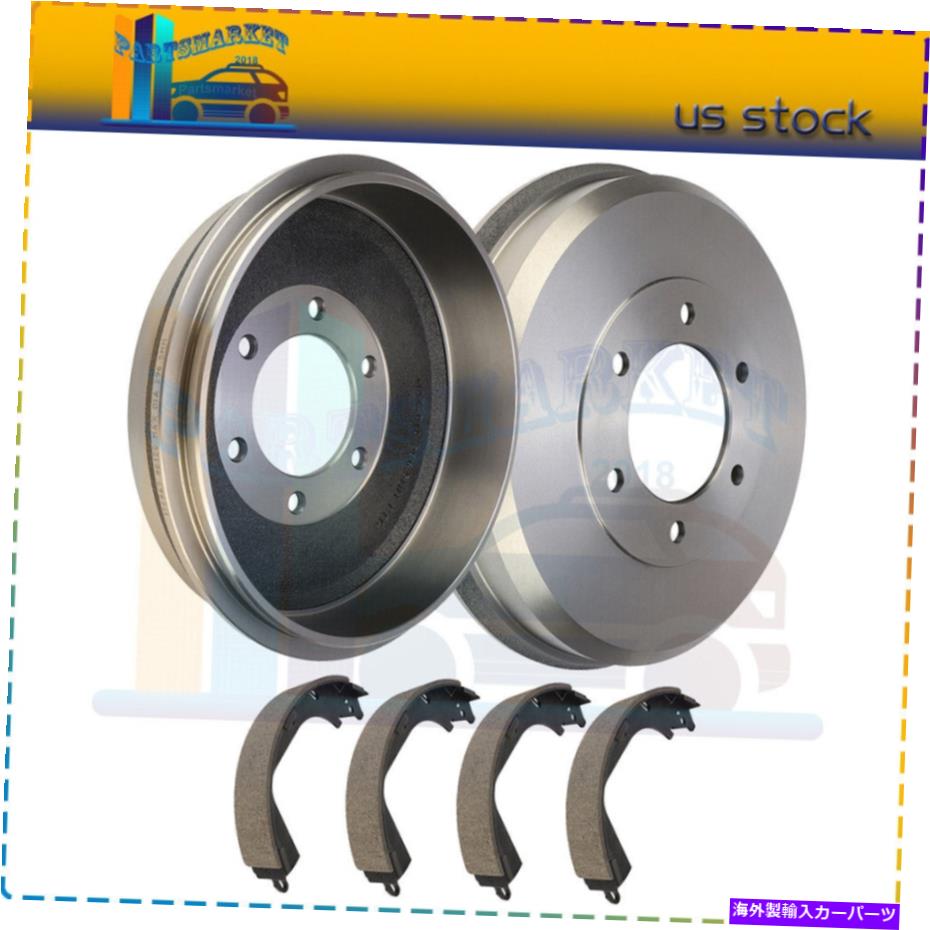 Brake Drum 後方。 09-10のブレーキドラム +セラミックシューズ11 12シボレーコロラド REAR. Brake Drums + Ceramic Shoes for 09-10 11 12 Chevrolet Colorado【並行輸入品】