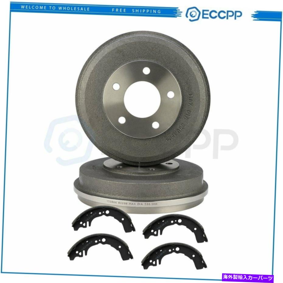 Brake Drum フォードエスケープマツダトリビュートマーキュリーマリナーのリアブレーキドラムと靴 Rear Brake Drums and Shoes For Ford Escape Mazda Tribute Mercury Mariner【並行輸入品】