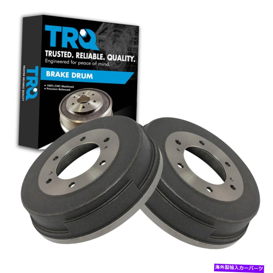 Brake Drum 日産D21ハードボディD720フロンティアパスファインダー用TRQブレーキドラムリアRHペア TRQ Brake Drum Rear LH RH Pair for Nissan D21 Hard Body D720 Frontier Pathfinder【並行輸入品】