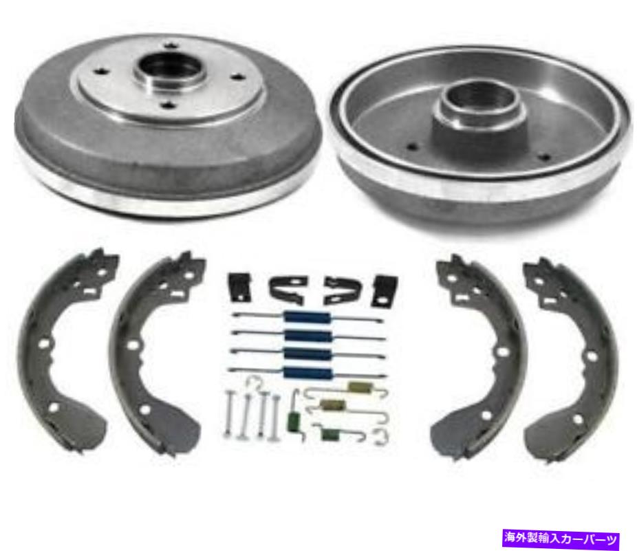 Brake Drum リアブレーキドラムとシューズは、腹筋4pcなしでKia Rio 01-02の腹筋が腹筋に湧きません Rear Brake Drums and Shoes Springs No ABS for Kia Rio 01-02 Without ABS 4pc【並行輸入品】