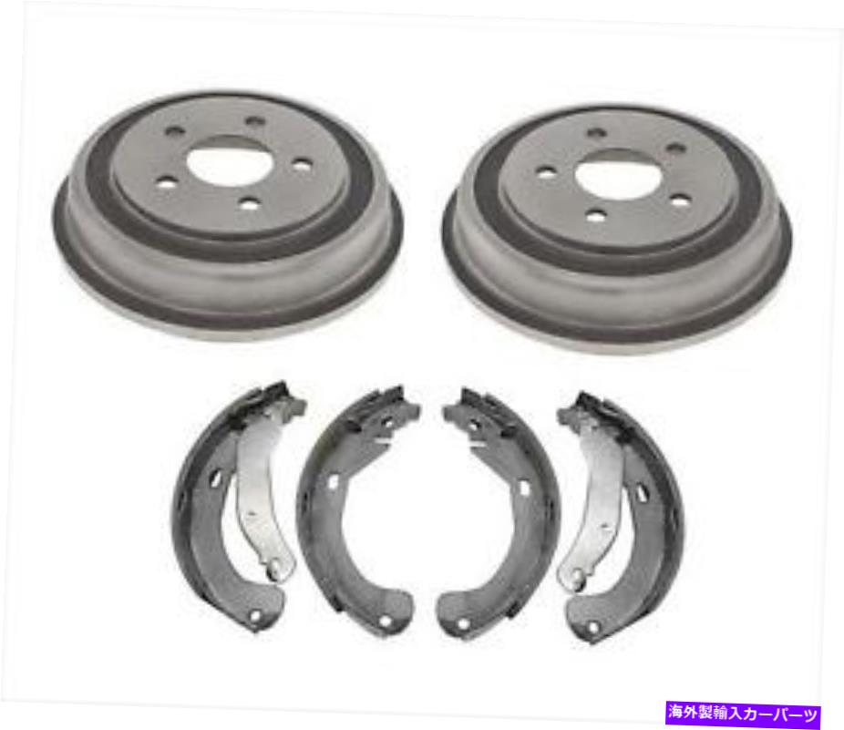 Brake Drum 05-07シボレーマリブリアブレーキドラムとオーガニックブレーキシューズ3PCに適合 Fits For 05-07 Chevrolet Malibu Rear Brake Drums and Organic Brake Shoes 3pc【並行輸入品】
