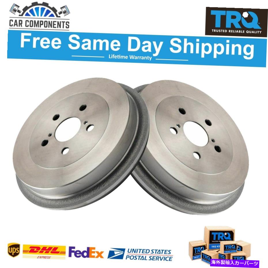 Brake Drum 2009-2019トヨタカローラのTRQリアブレーキドライバー＆乗客サイドセット TRQ Rear Brake Drum Driver & Passenger Side Set For 2009-2019 Toyota Corolla【並行輸入品】