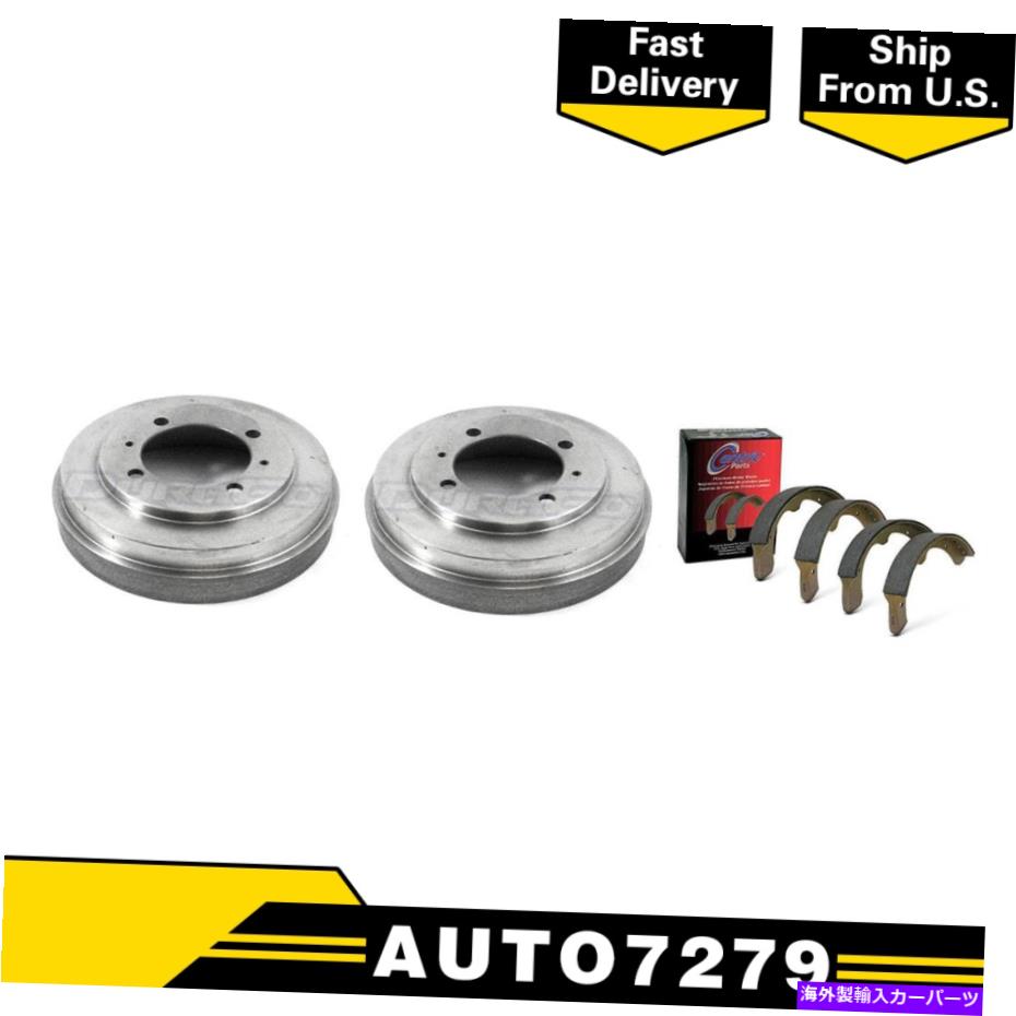 Brake Drum 2007年の三菱ランサーリアキットブレーキドラム＆ブレーキシューズ For 2007 Mitsubishi Lancer Rear Kit Brake Drums & Brake Shoes【並行輸入品】