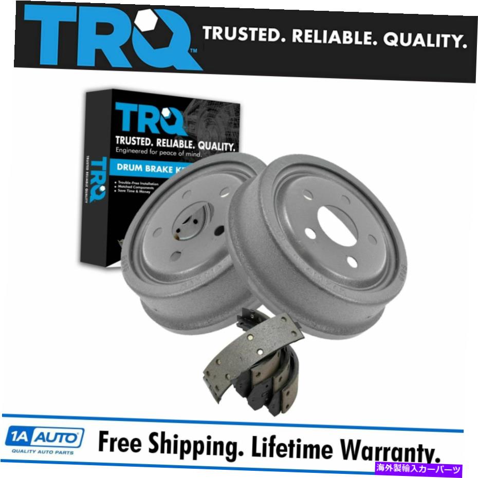 Brake Drum Buick Chevy Oldsmobileポンティアック用のTRQリアブレーキドラム＆シューズキットセット TRQ Rear Brake Drums & Shoes Kit Set for Buick Chevy Oldsmobile Pontiac【並行輸入品】