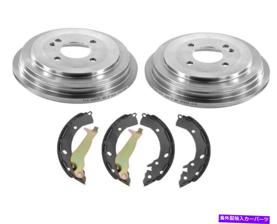 Brake Drum ヒュンダイアクセントSE 3PCキット2013-2019用のリアブレーキドラムとブレーキシューズ Rear Brake Drums and Brake Shoes for Hyundai Accent SE 3PC Kit 2013-2019【並行輸入品】