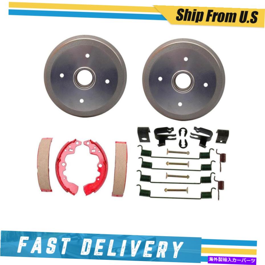 Brake Drum シボレースプリント用のリアドラムブレーキシューズ＆ハードウェアスプリングキット1986-1988 Rear Drums Brake Shoes & Hardware Spring Kit for Chevrolet Sprint 1986-1988【並行輸入品】