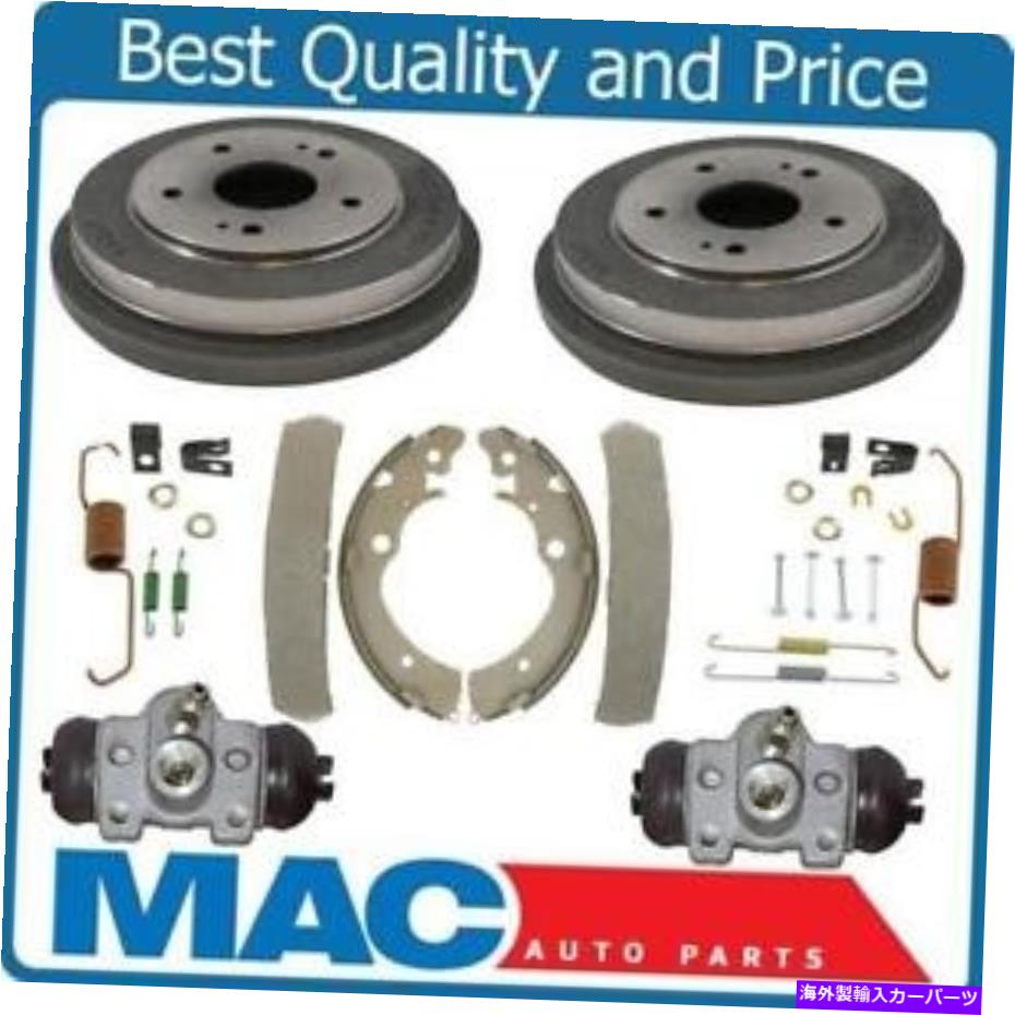 Brake Drum リアドラムブレーキシューズスプリングキットホイールシリンダーホンダCRV 1997-2001 6PC Rear Drums Brake Shoes Spring Kit Wheel Cylinders for Honda CRV 1997-2001 6pc【並行輸入品】