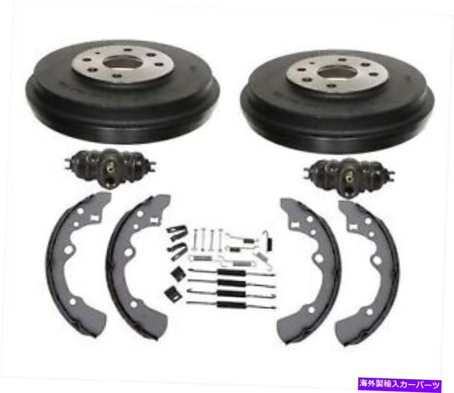 Brake Drum Ford 97-03エスコートトレーサー（2）ブレーキドラム＆シューズホイールシリンダースプリングス Fits Ford 97-03 Escort Tracer (2) Brake Drums & Shoes Wheel Cylinders Springs【並行輸入品】