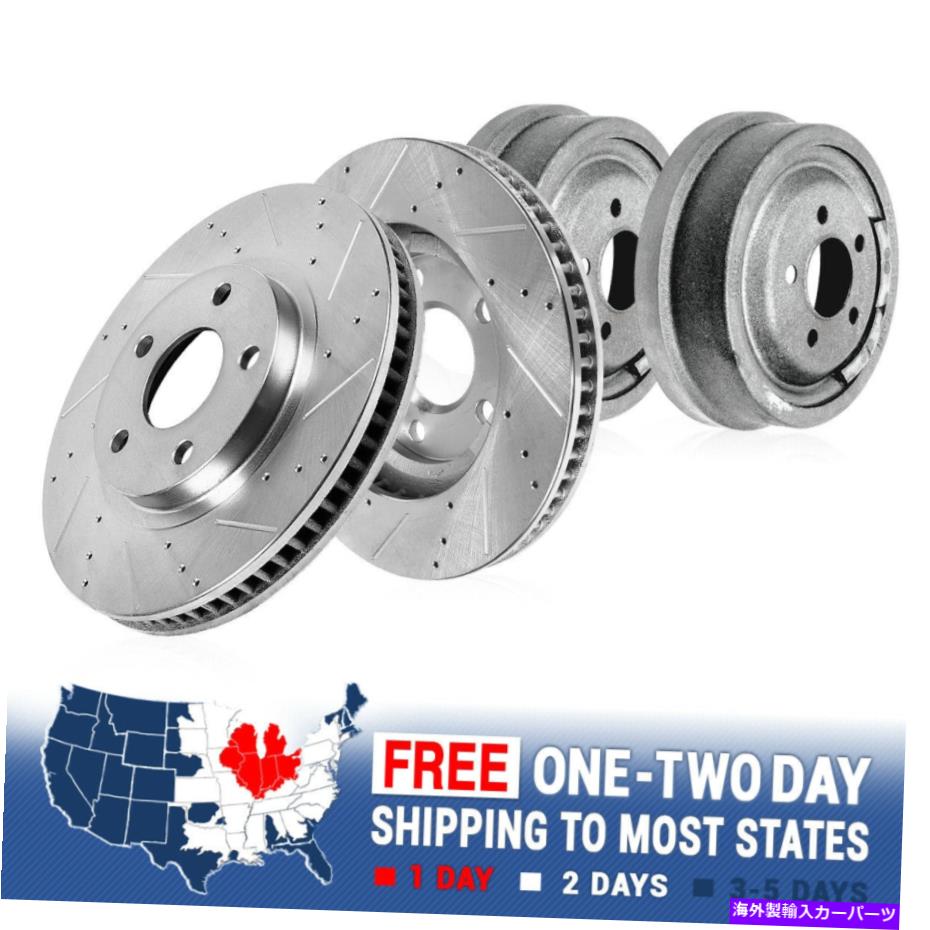 Brake Drum ＆後部ドラムジープチェロキーコマンチラングラーXJ SJ TJフロントブレーキローター For & Rear Drums Jeep Cherokee Comanche Wrangler XJ SJ TJ Front Brake Rotors【並行輸入品】