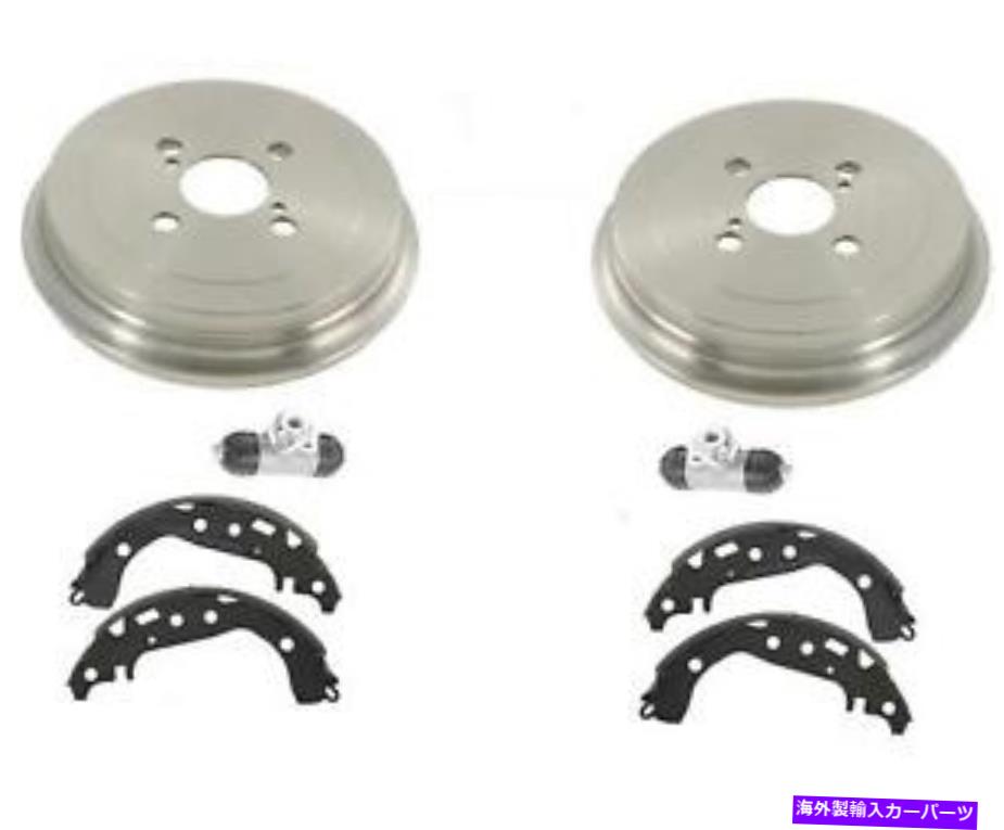 Brake Drum トヨタヤリス2006-2013リアブレーキドラムとブレーキシューズホイールシリンダーに適合する Fits Toyota YARIS 2006-2013 Rear Brake Drums and Brake Shoes Wheel Cylinders【並行輸入品】