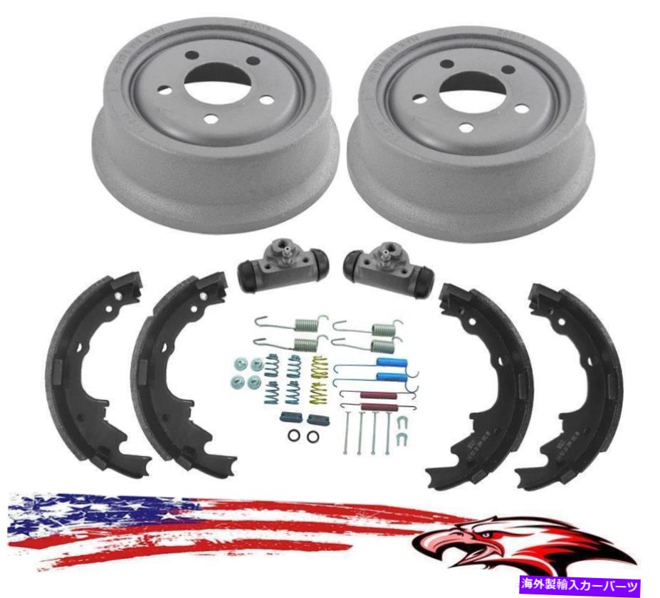 Brake Drum リアドラムブレーキシューズホイールシリンダージープラングラーのスプリングキット2001-2006 Rear Drums Brake Shoes Wheel Cylinders Spring Kit for Jeep Wrangler 2001-2006【並行輸入品】