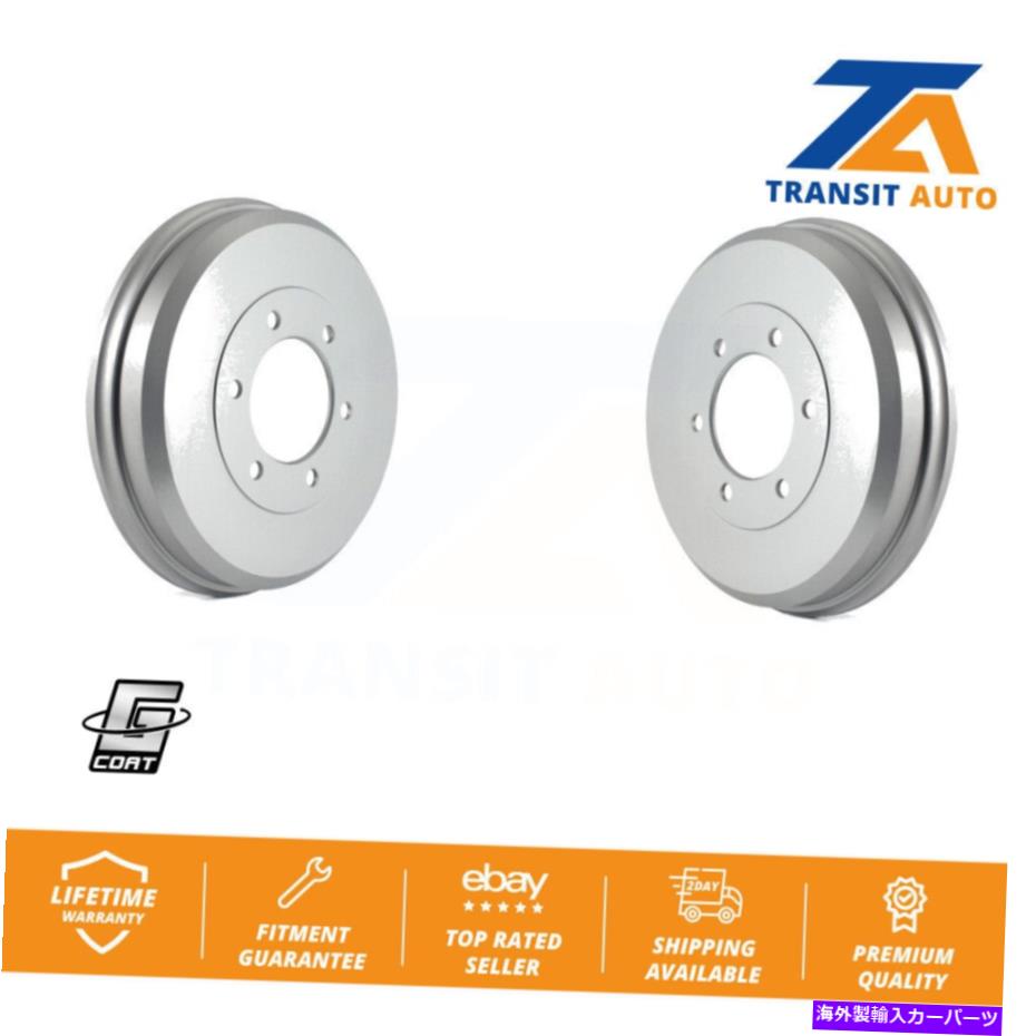 Brake Drum シボレーコロラドGMCキャニオンイソズI-290 I-280用リアコーティングブレーキドラムペア Rear Coated Brake Drums Pair For Chevrolet Colorado GMC Canyon Isuzu i-290 i-280【並行輸入品】