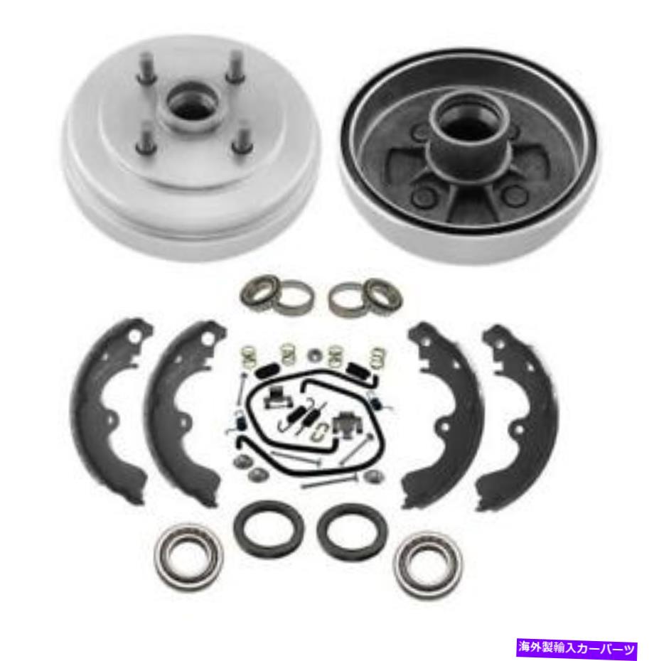 Brake Drum リアドラムブレーキシューズスプリングキットシールベアリングベアリング Rear Drums Brake Shoes Spring Kit Seals Bearings for Toyota Tercel No Abs 96-98【並行輸入品】