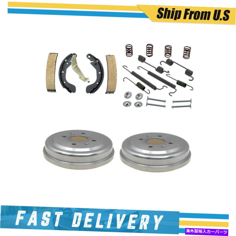 Brake Drum 2004年から2009年のスズキスウィフト+のリアドラムブレーキシューズ＆ハードウェアスプリングキット+ Rear Drums Brake Shoes & Hardware Spring Kit for 2004-2009 Suzuki Swift+【並行輸入品】
