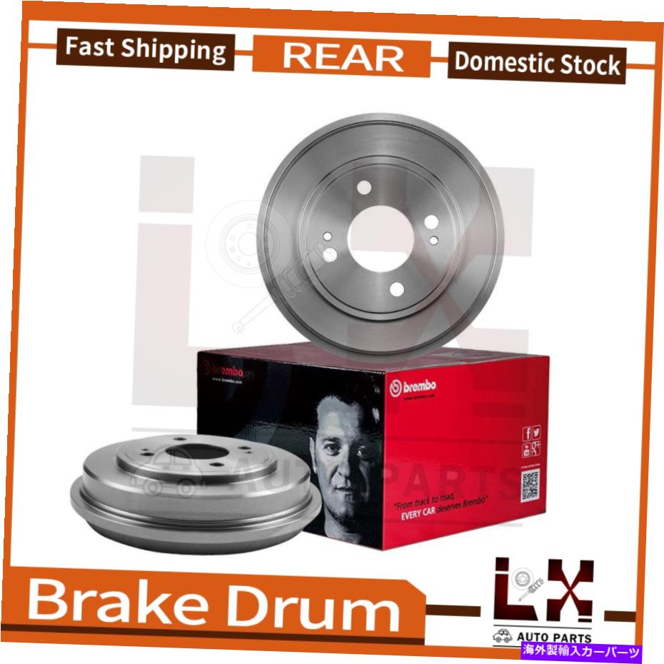 Brake Drum スマートフォートウォー2008-2016用のリアOE同等のブレンボブレーキドラムセット Rear OE Equivalent Brembo Brake Drums Set For Smart For
2000
two 2008-2016【並行輸入品】