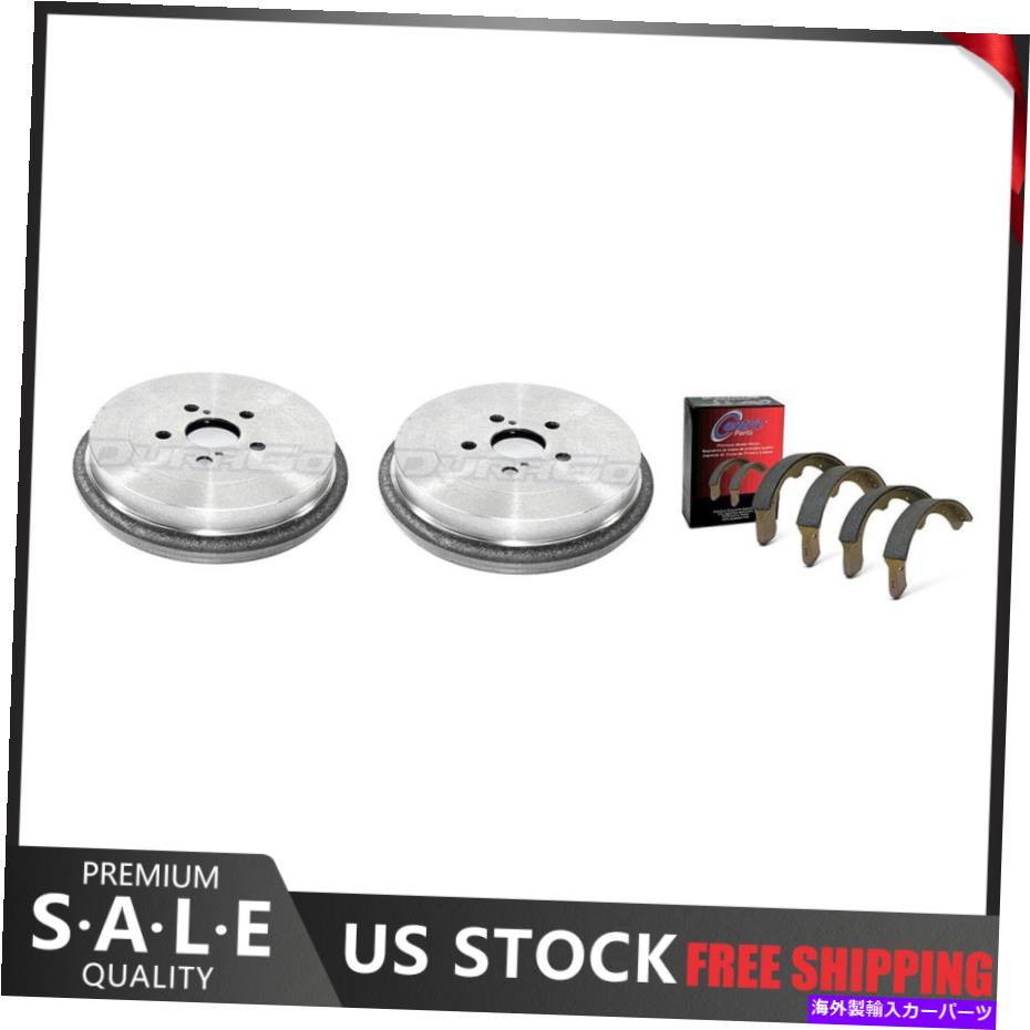 Brake Drum 2010年トヨタカローラリアキットブレーキドラム＆ブレーキシューズ Fits 2010 Toyota Corolla Rear Kit Brake Drums & Brake Shoes【並行輸入品】