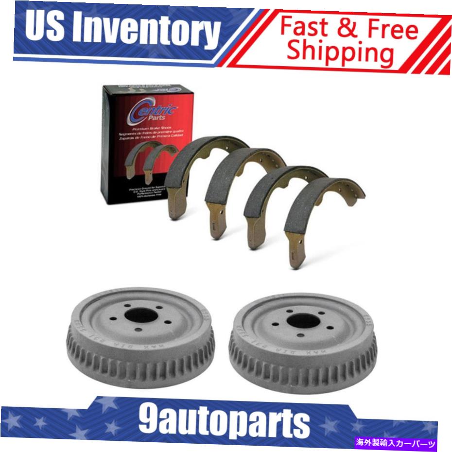 Brake Drum 1989年から1992年のフォードサンダーバードリアブレーキドラム＆ブレーキシューズキット For 1989-1992 Ford Thunderbird Rear Brake Drums & Brake Shoes Kit【並行輸入品】