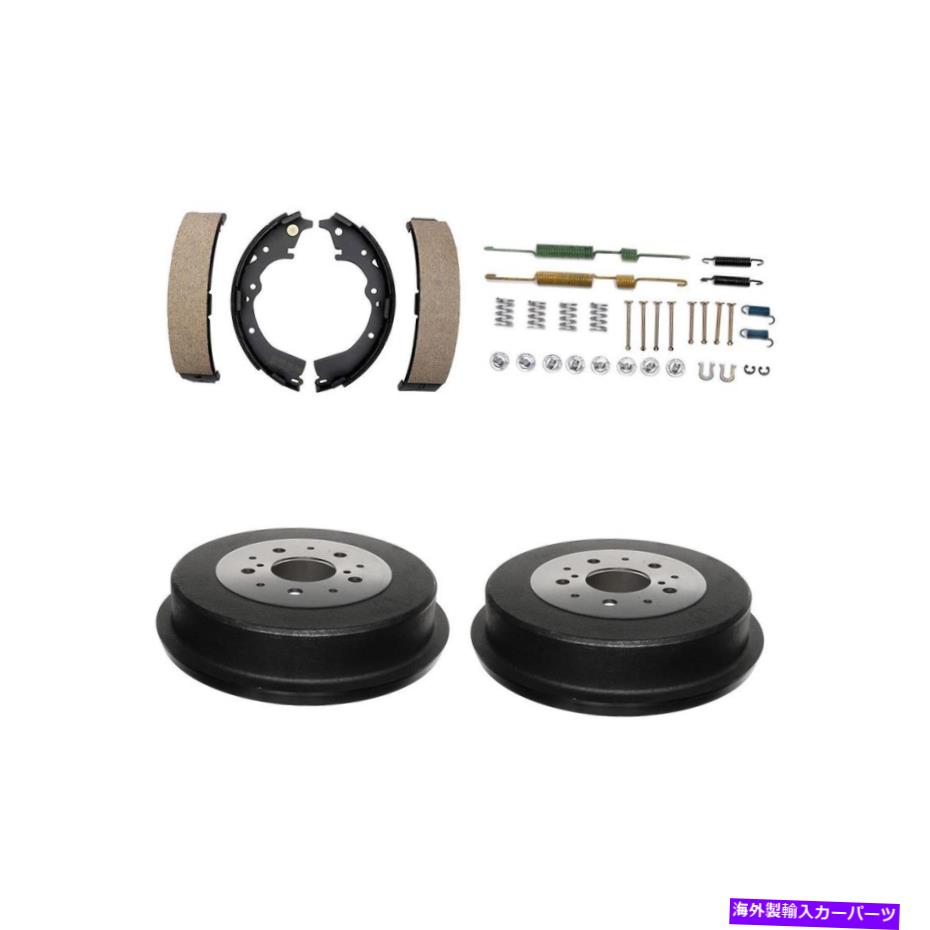 Brake Drum リアブレーキドラム＆ブレーキシューズハードウェアスプリングキットは1998-2004トヨタタコマに適合します Rear Brake Drums & Brake Shoes Hardware Spring Kit Fits 1998-2004 Toyota Tacoma【並行輸入品】