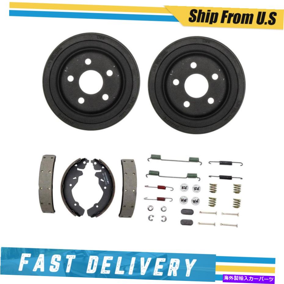 Brake Drum クライスラーPTクルーザー2003用のリアドラムブレーキシューズ＆ハードウェアスプリングキット Rear Drums Brake Shoes & Hardware Spring Kit for Chrysler PT Cruiser 2003【並行輸入品】