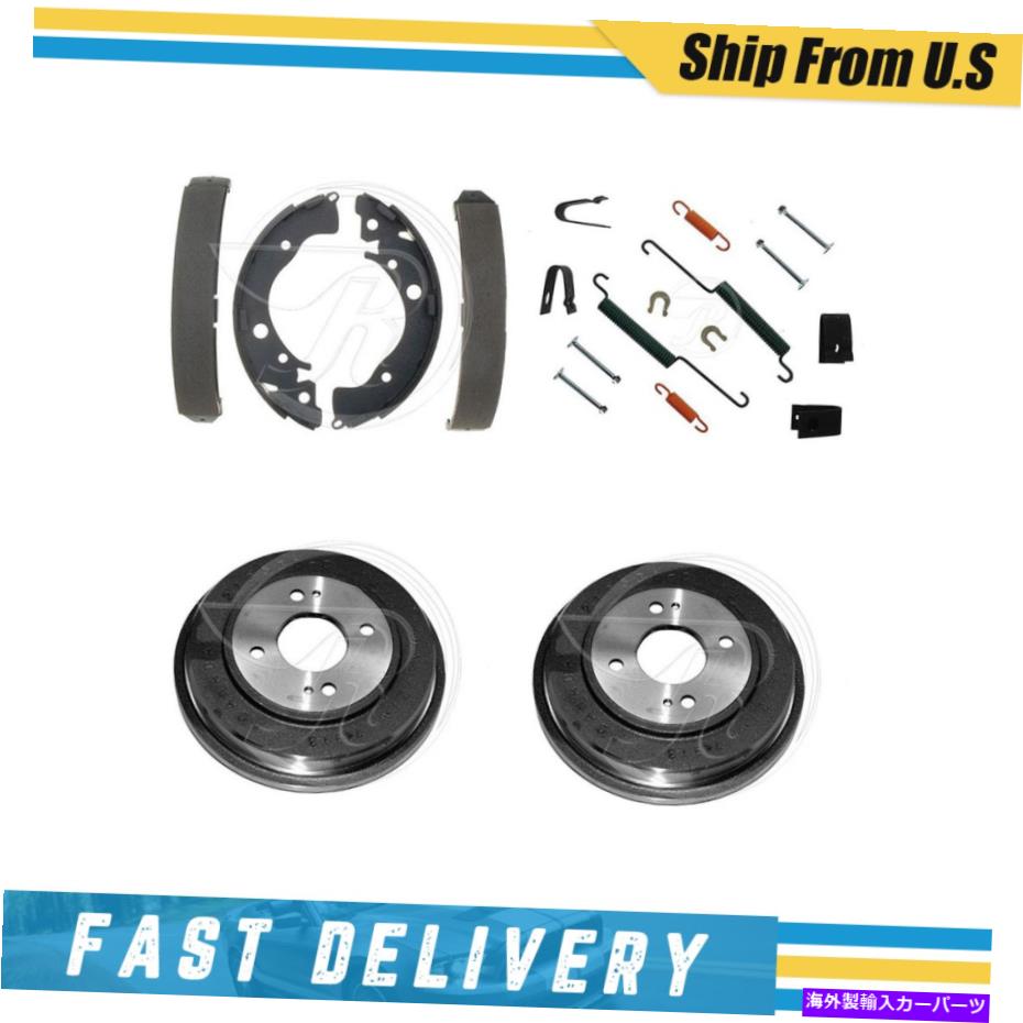 Brake Drum ホンダ洞察のためのリアドラムブレーキシューズ＆ハードウェアスプリングキット2010-2013 Rear Drums Brake Shoes & Hardware Spring Kit for Honda Insight 2010-2013【並行輸入品】
