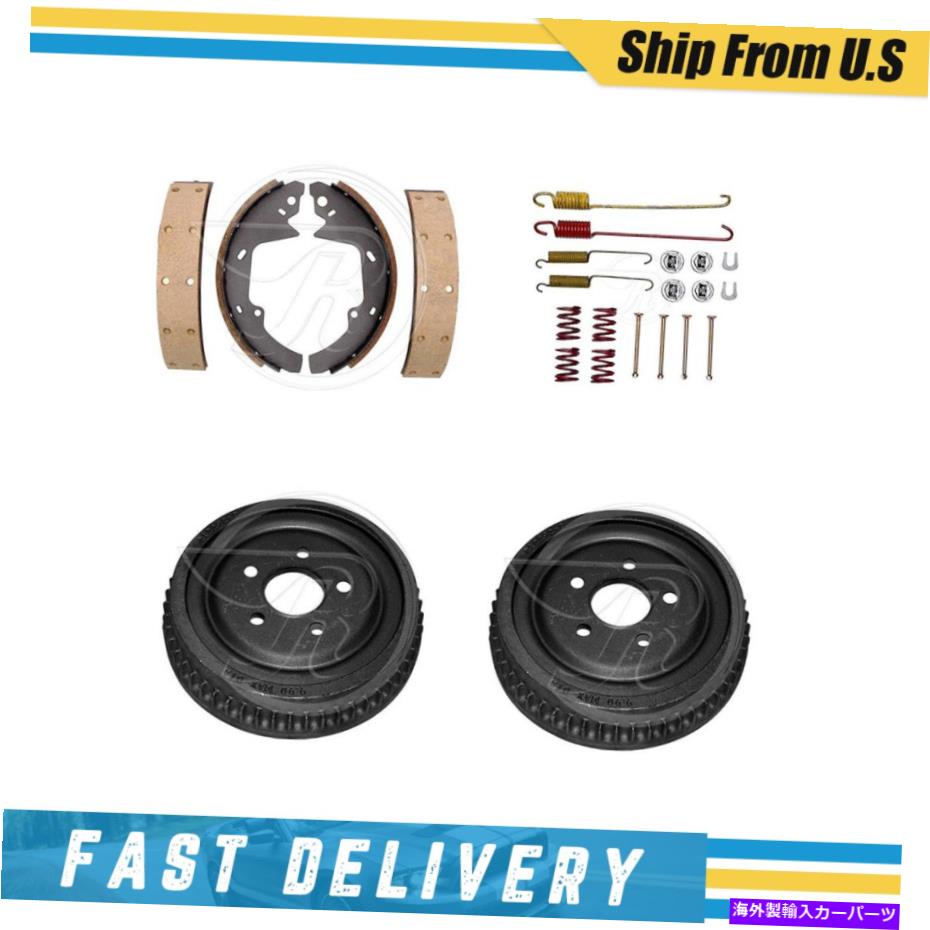 Brake Drum 1986年から1988年のマーキュリーセーブルのリアドラムブレーキシューズ＆ハードウェアスプリングキット Rear Drums Brake Shoes & Hardware Spring Kit for 1986-1988 Mercury Sable【並行輸入品】