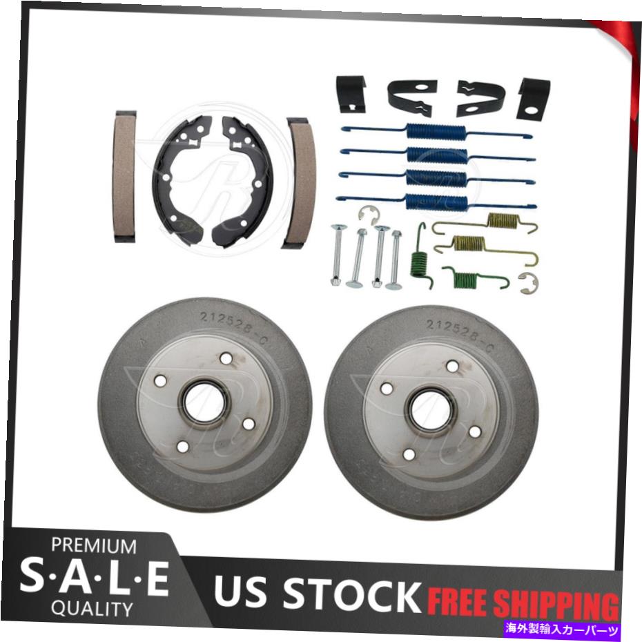 Brake Drum 2002年のKia Rio -Raybestosのリアキットブレーキドラム＆ブレーキシューズハードウェアキット Rear Kit Brake Drums & Brake Shoes Hardware Kit For 2002 Kia Rio - Raybestos【並行輸入品】