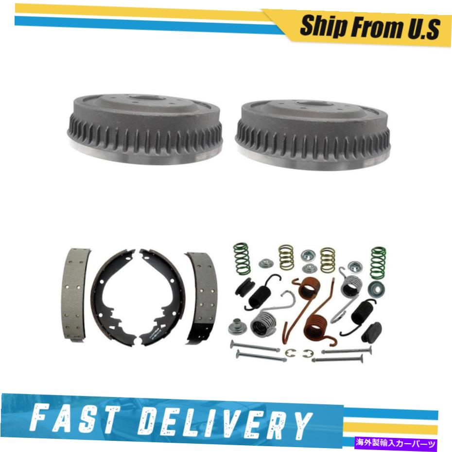 Brake Drum 1977年のジープチェロキー用のリアブレーキドラムブレーキシューズ＆ハードウェアスプリングキット Rear Brake Drums Brake Shoes & Hardware Spring Kit for 1977 Jeep Cherokee【並行輸入品】 57,420円