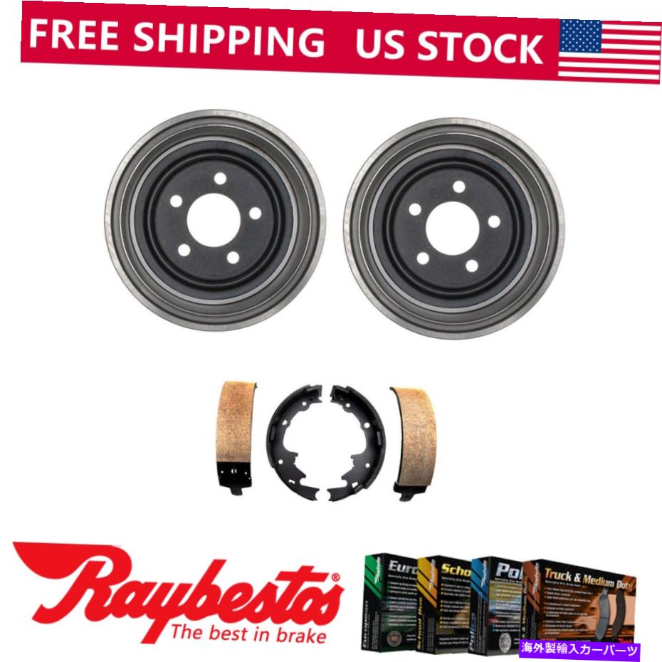 Brake Drum 1997年から2006年のジープTJのリアキットブレーキドラム＆ブレーキシューズ - レイベスト Rear Kit Brake Drums & Brake Shoes For 1997-2006 Jeep TJ - Raybestos【並行輸入品】