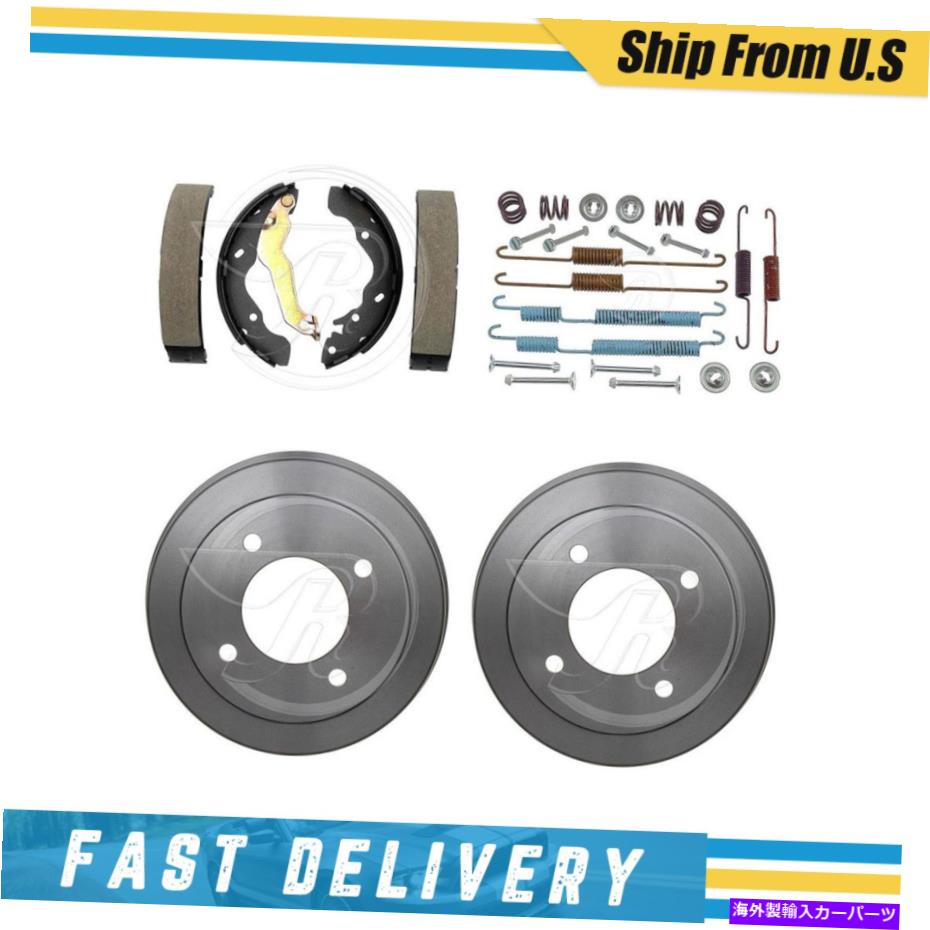 Brake Drum エラントラのためのリアドラムブレーキシューズ＆ハードウェアスプリングキット1997-2001 Rear Drums Brake Shoes & Hardware Spring Kit for Elantra 1997-2001【並行輸入品】