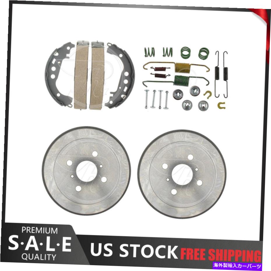 Brake Drum 2002年から2003年のトヨタプリウスのリアキットブレーキドラム＆ブレーキシューズハードウェアキット Rear Kit Brake Drums & Brake Shoes Hardware Kit For 2002-2003 Toyota Prius【並行輸入品】