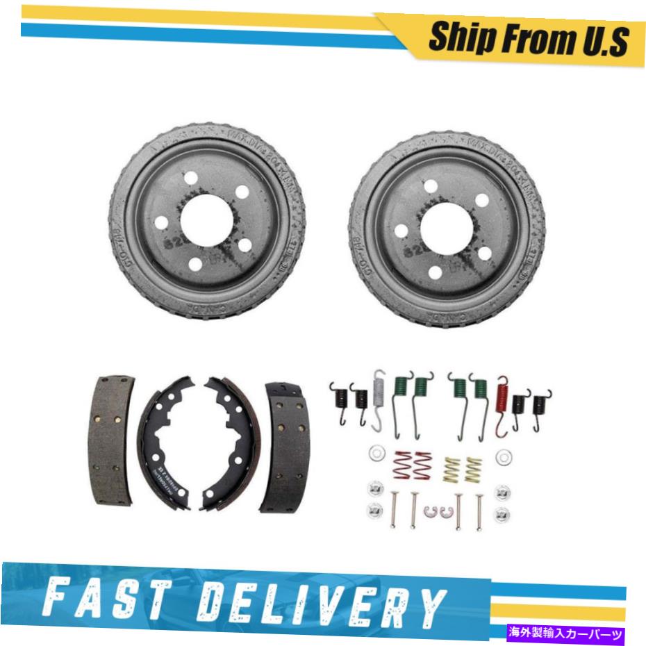 Brake Drum シボレーのためのリアドラムブレーキシューズ＆ハードウェアスプリングキットII 1985 Rear Drums Brake Shoes & Hardware Spring Kit for Chevrolet Citation II 1985【並行輸入品】