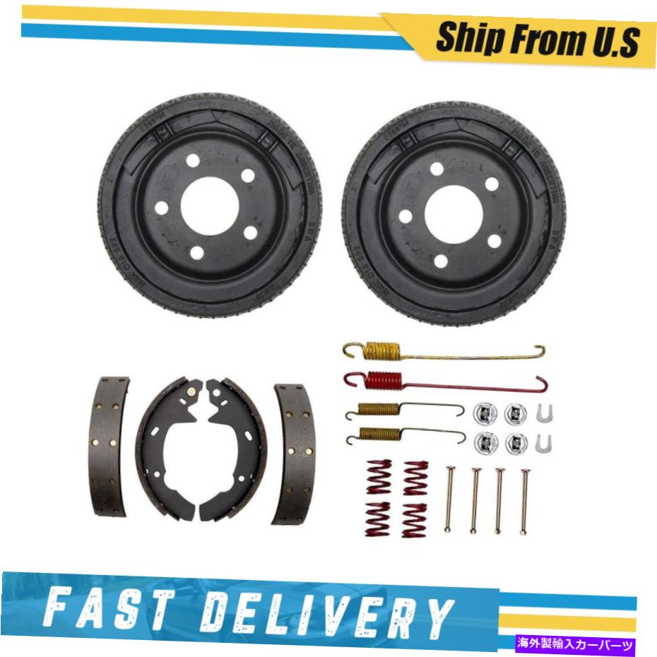 Brake Drum 1986年から1988年のリアブレーキドラムブレーキシューズ＆ハードウェアスプリングキットフォードタウラス Rear Brake Drums Brake Shoes & Hardware Spring Kit for 1986-1988 Ford Taurus【並行輸入品】