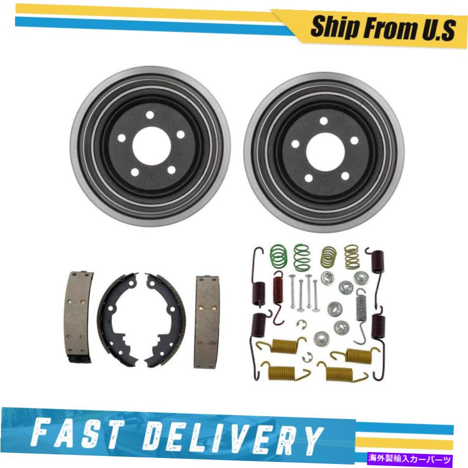 Brake Drum 1985年から1992年のビュイックセンチュリーのリアドラムブレーキシューズ＆ハードウェアスプリングキット Rear Drums Brake Shoes & Hardware Spring Kit for 1985-1992 Buick Century【並行輸入品】