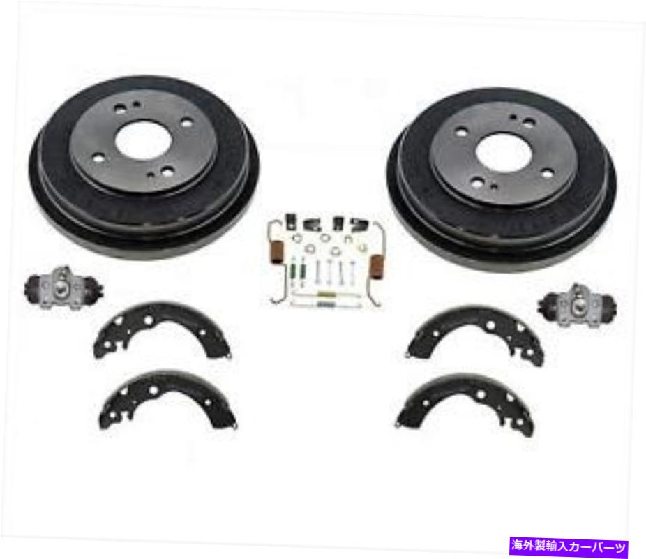 Brake Drum リアブレーキドラムブレーキシューズスプリングスシリンダーでホンダアコード91-02に適合する Fits Honda Accord 91-02 With Rear Brake Drums Brake Shoes Springs Cylinders【並行輸入品】