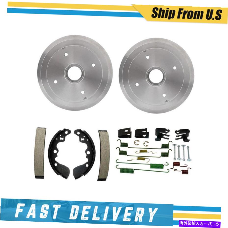 Brake Drum 後部ブレーキドラムブレーキシューズ＆ハードウェアスプリングキットGeo Metro 1990-1994 Rear Brake Drums Brake Shoes & Hardware Spring Kit for Geo Metro 1990-1994【並行輸入品】