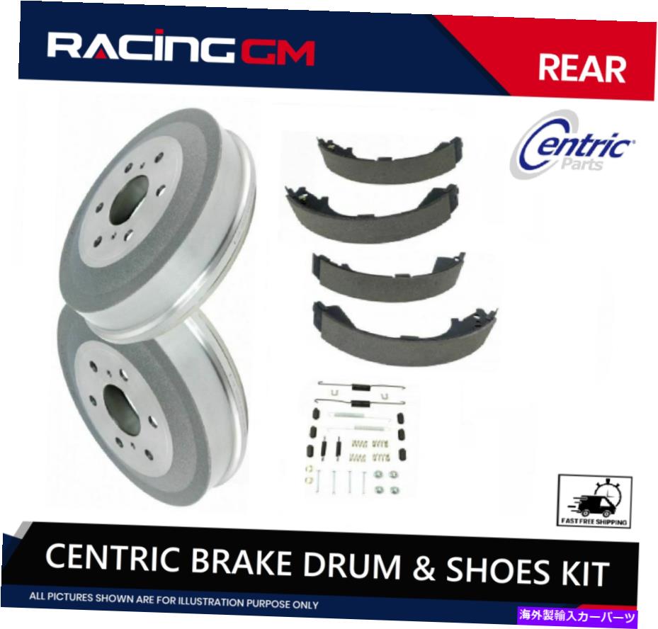 Brake Drum トヨタカムリルセXle USAのための中心リアドラム、靴&ハードウェアキット Centric Rear Drum, Shoes & Hardware Kit for Toyota Camry LE SE XLE USA Built【並行輸入品】