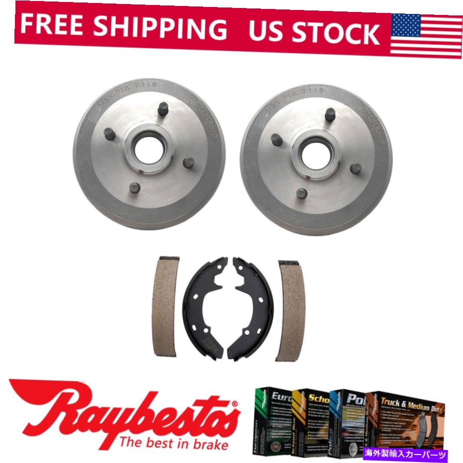Brake Drum 1984-1985 Ford Exp -Raybestosのリアキットブレーキドラム＆ブレーキシューズ Rear Kit Brake Drums & Brake Shoes For 1984-1985 Ford EXP - Raybestos【並行輸入品】 51,678円