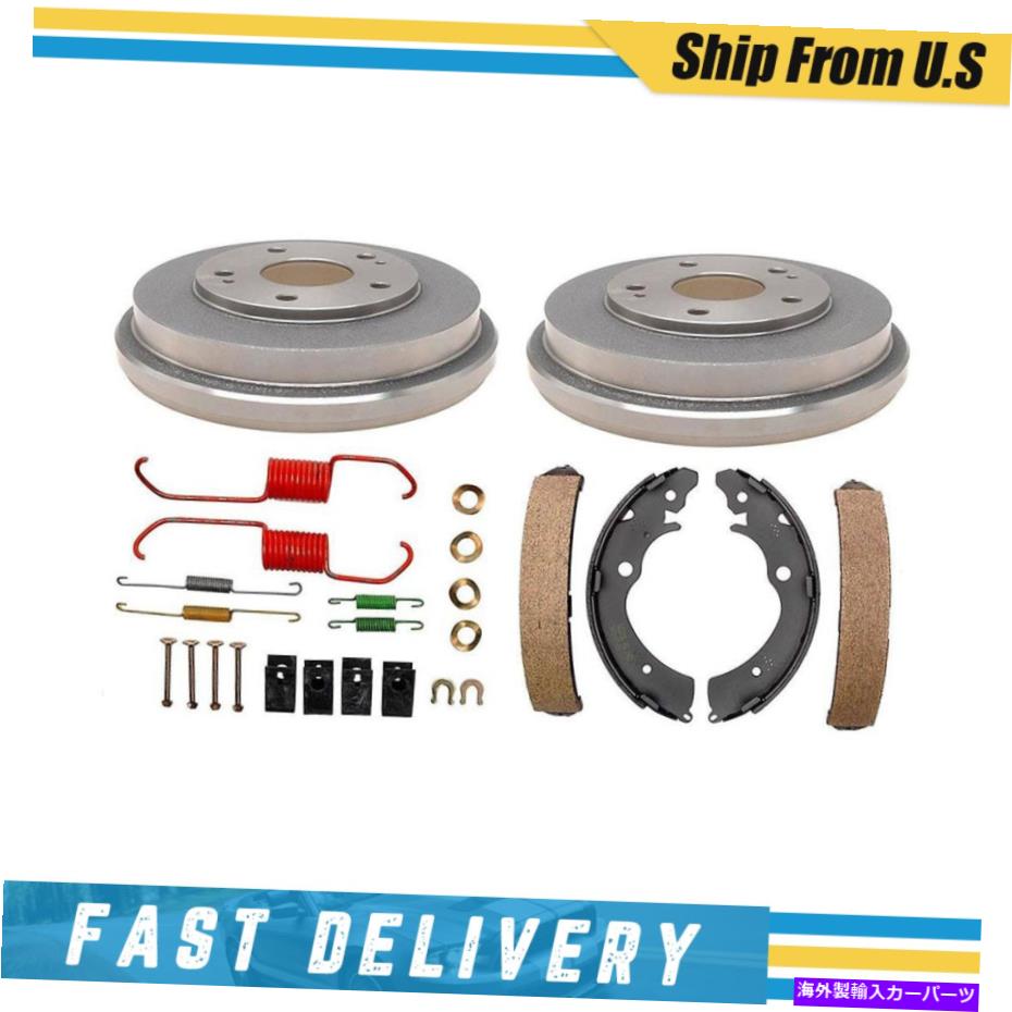 Brake Drum リアブレーキドラムブレーキシューズ&ハードウェアスプリングキットホンダアコード2004-2006 Rear Brake Drums Brake Shoes & Hardware Spring Kit for Honda Accord 2004-2006【並行輸入品】