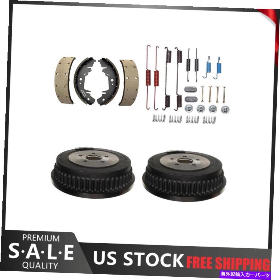 Brake Drum リアキットブレーキドラム＆ブレーキシューズハードウェアキットは1996年から2000年に適合 Rear Kit Brake Drums & Brake Shoes Hardware Kit Fits 1996-2000 Plymouth Voyager【並行輸入品】