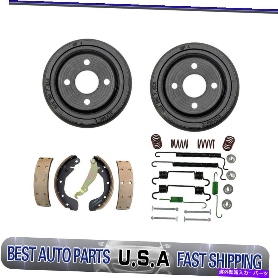 Brake Drum 1999年から2000年にかけてスプリングキットを調整するリアドラムブレーキシューズダウォーラノス Rear drum brakes shoes adjusting spring kit For 1999-2000 Daewoo Lanos【並行輸入品】