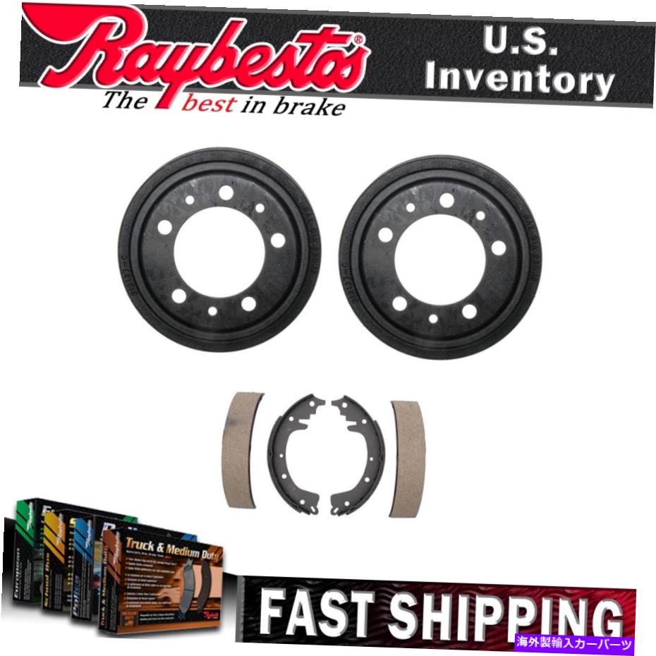 Brake Drum ジープCJ3 1960 1959のレイベストリアキットブレーキドラムとブレーキシューズ Raybestos Rear Kit Brake Drums & Brake Shoes For Jeep CJ3 1960 1959【並行輸入品】