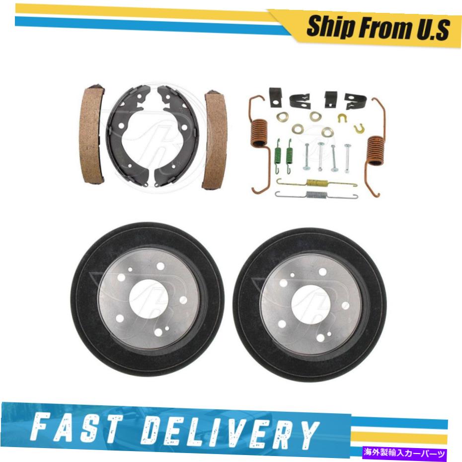 Brake Drum ホンダCR-V 1997-1998用のリアブレーキドラムブレーキシューズ＆ハードウェアスプリングキット Rear Brake Drums Brake Shoes & Hardware Spring Kit for Honda CR-V 1997-1998【並行輸入品】