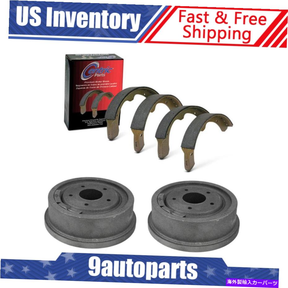 Brake Drum 1965年から1966年のシボレーCorvaフロントブレーキドラム＆ブレーキシューズキット For 1965-1966 Chevrolet Corva Front Brake Drums & Brake Shoes Kit【並行輸入品】