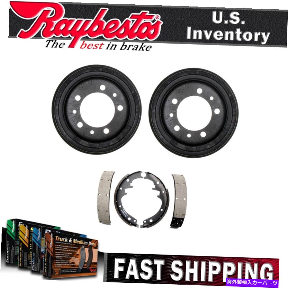Brake Drum ジープCJ5 1982年のレイベストリアキットブレーキドラムとブレーキシューズ Raybestos Rear Kit Brake Drums & Brake Shoes For Jeep CJ5 1983 1982【並行輸入品】
