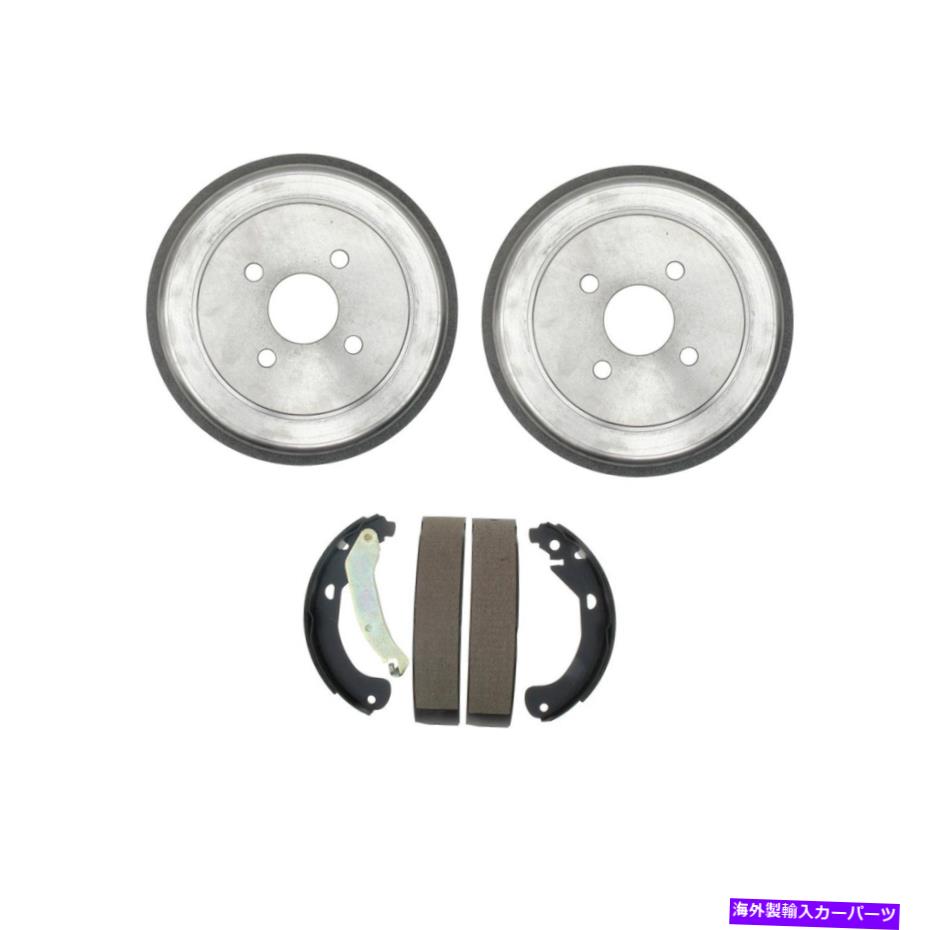Brake Drum 2005年から2006年の土星イオンリアキットブレーキドラム＆ブレーキシューズのポンティアック追跡 For 2005-2006 Pontiac Pursuit for Saturn Ion Rear Kit Brake Drums & Brake Shoes【並行輸入品】