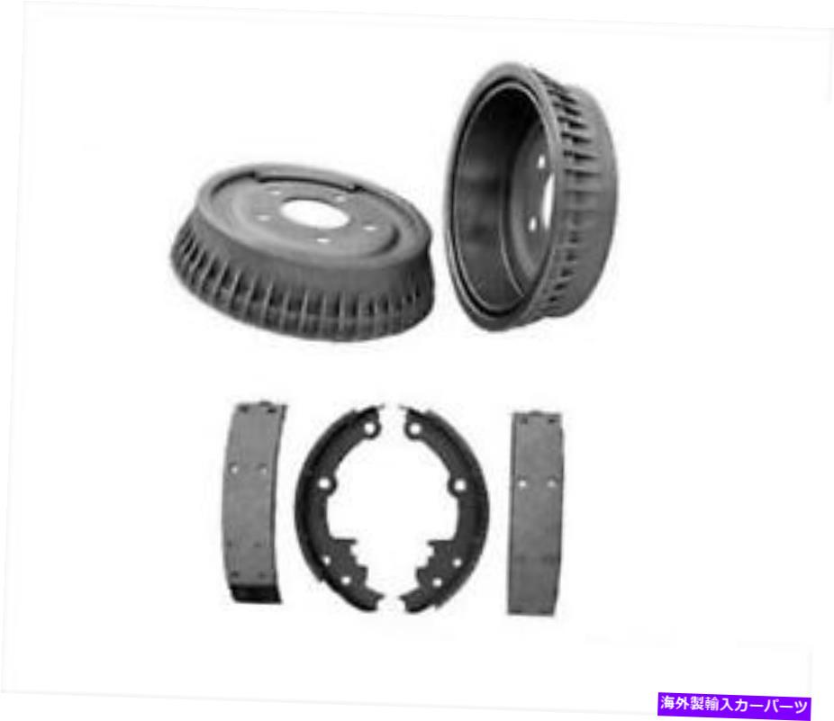 Brake Drum 1999年から2005年のポンティアックグランドアム後部左右のドラム＆シューズ3PCキット Fits For 1999-2005 Pontiac Grand Am Rear Left and Right Drums & Shoes 3pc Kit【並行輸入品】